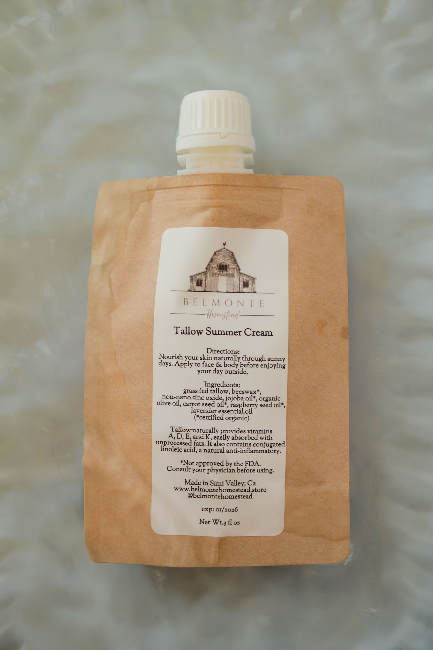 Tallow Summer Cream (Zinc)