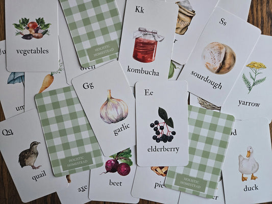 Homestead Alphabet Flash Cards